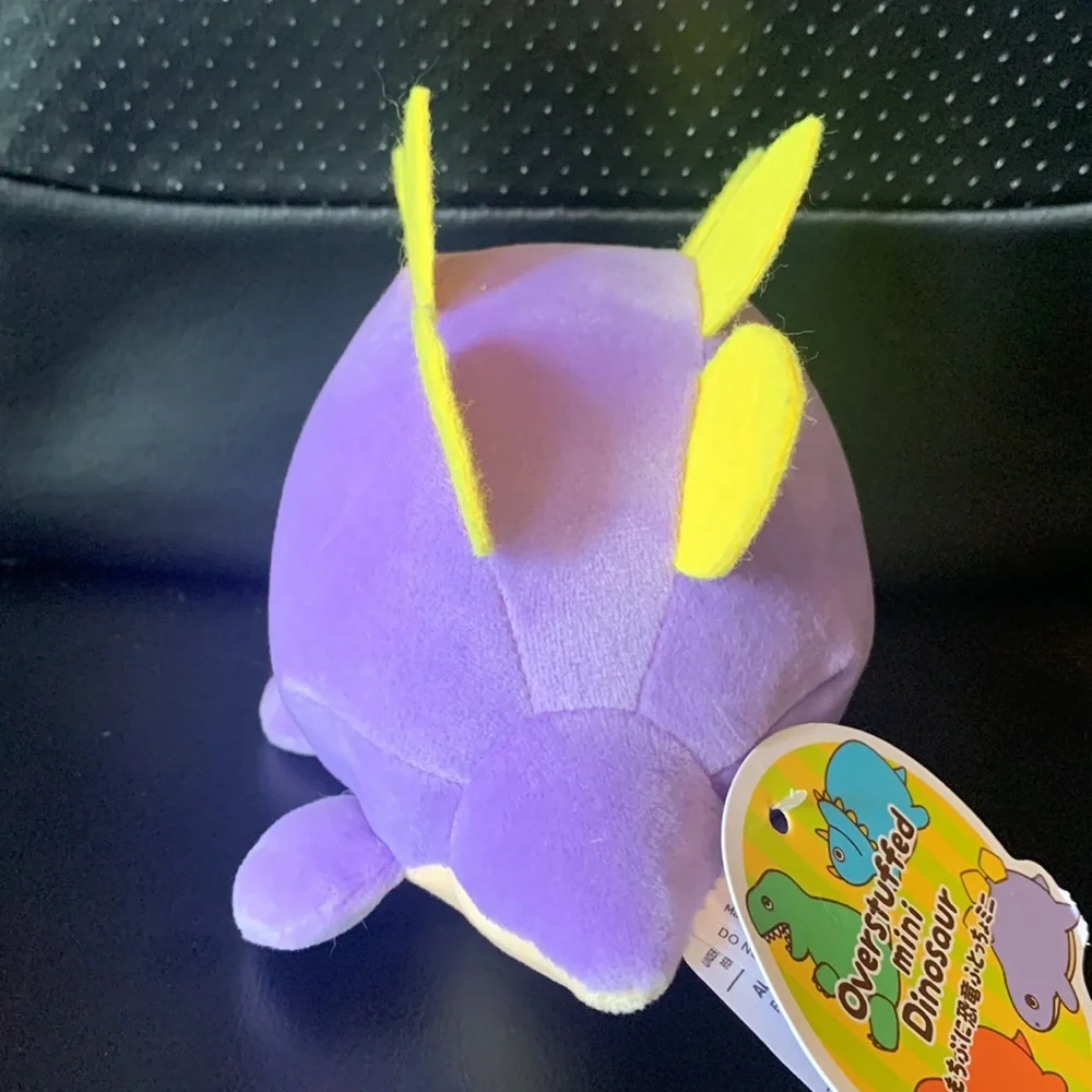 Overstuffed Mini Dinosaur Stegosaurus Plush 7” - Picture 4 of 4